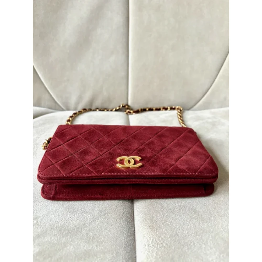 Chanel Vintage Pre-owned Fabric chanel-bags Red Dames
