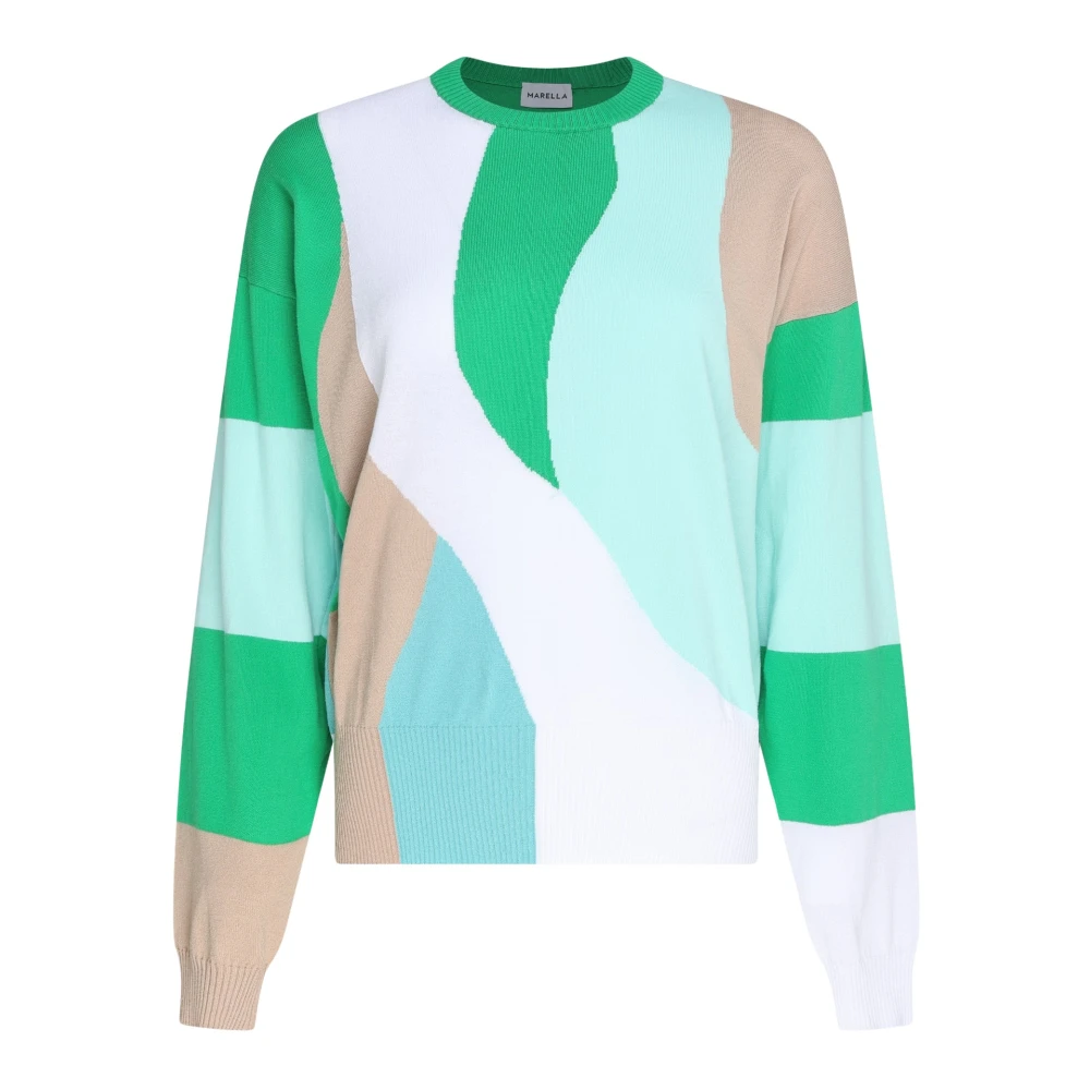 Marella Kleurrijke Gebreide Trui Multicolor Dames
