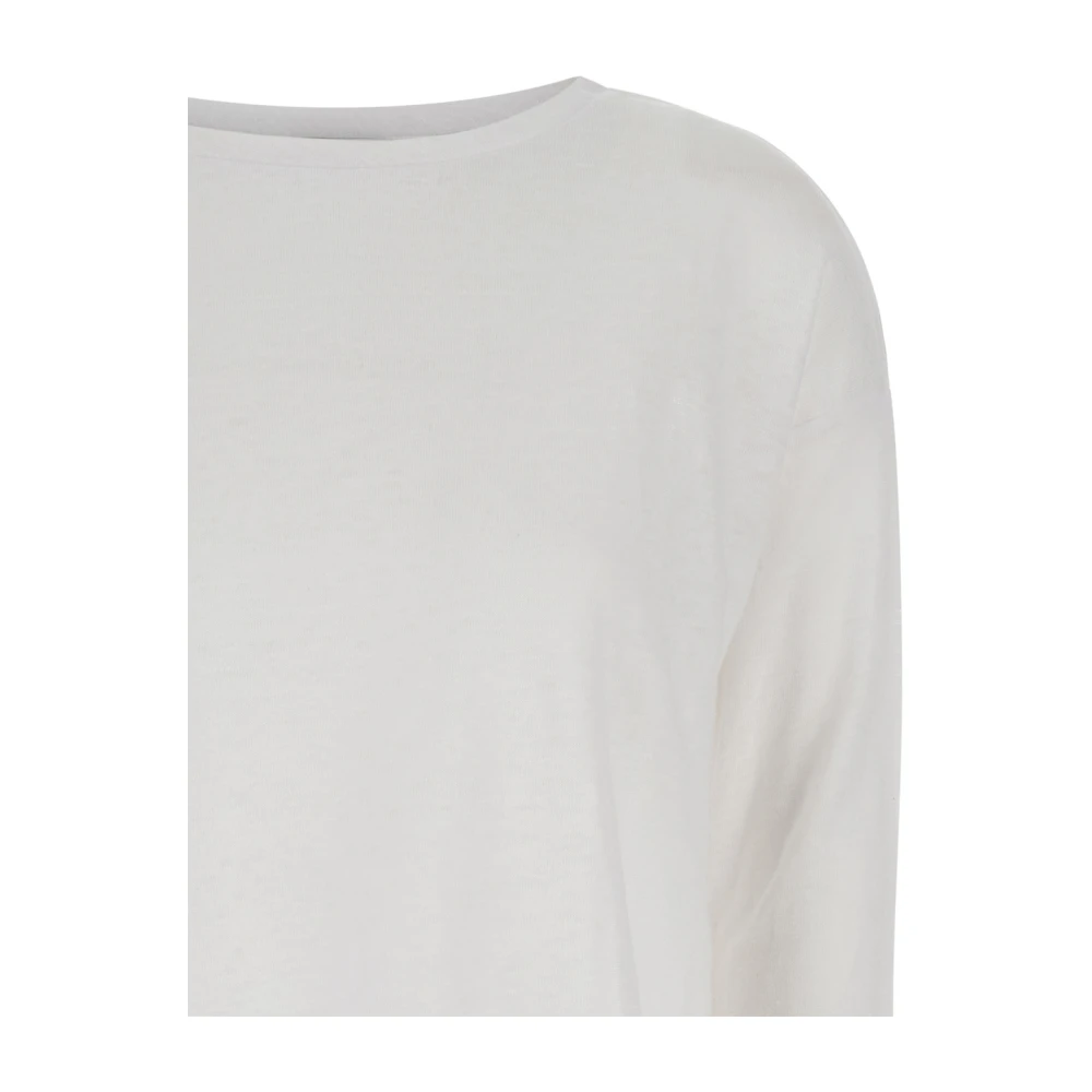 allude Long Sleeve Tops White Dames