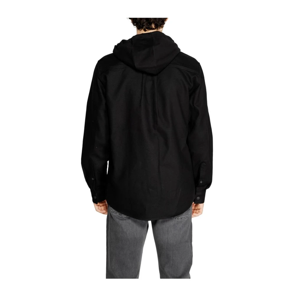 Antony Morato Zwarte Katoenen Overhemd Lange Mouwen Black Heren