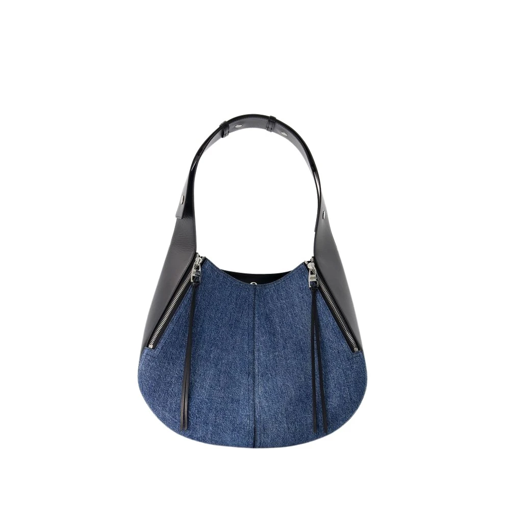 Alexander Mcqueen Women's Blue Shoulder Bags, One Size, The Skull Hobo Bag
