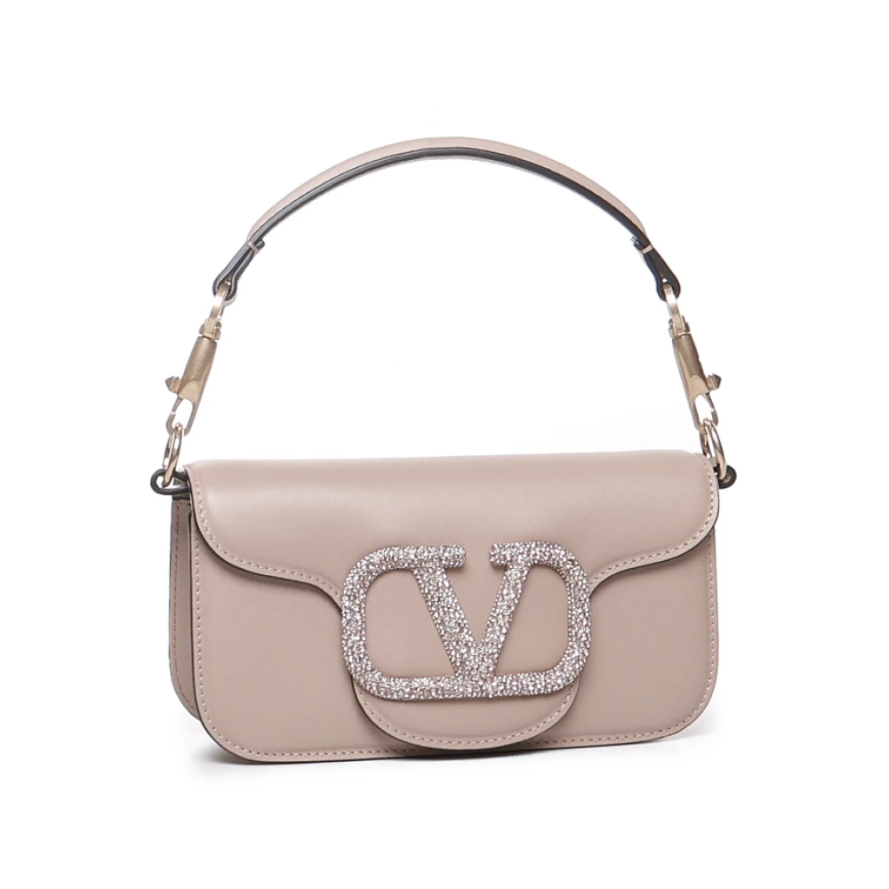 Valentino Garavani Roze Locò Kleine Leren Schoudertas Pink Dames