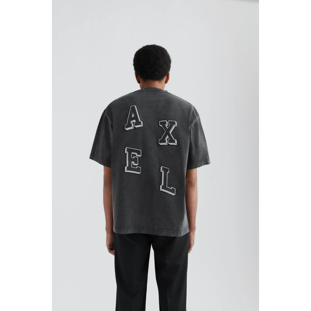 Axel Arigato Geborduurde Oversized T-shirt Black Heren