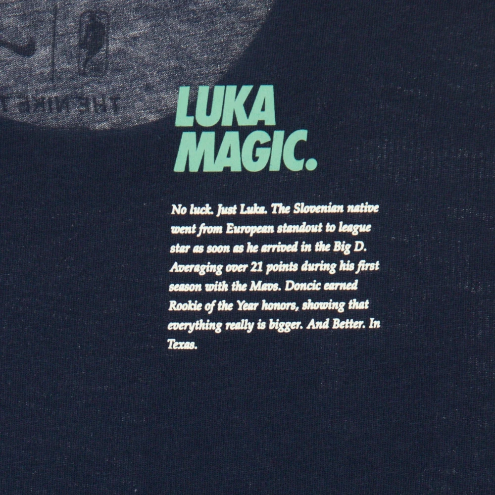 Nike Luka Doncic Mavericks T-shirt Blue Heren