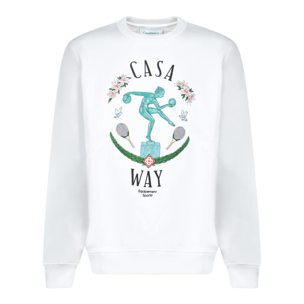 Casablanca Wit T-shirt Herenmode White Heren