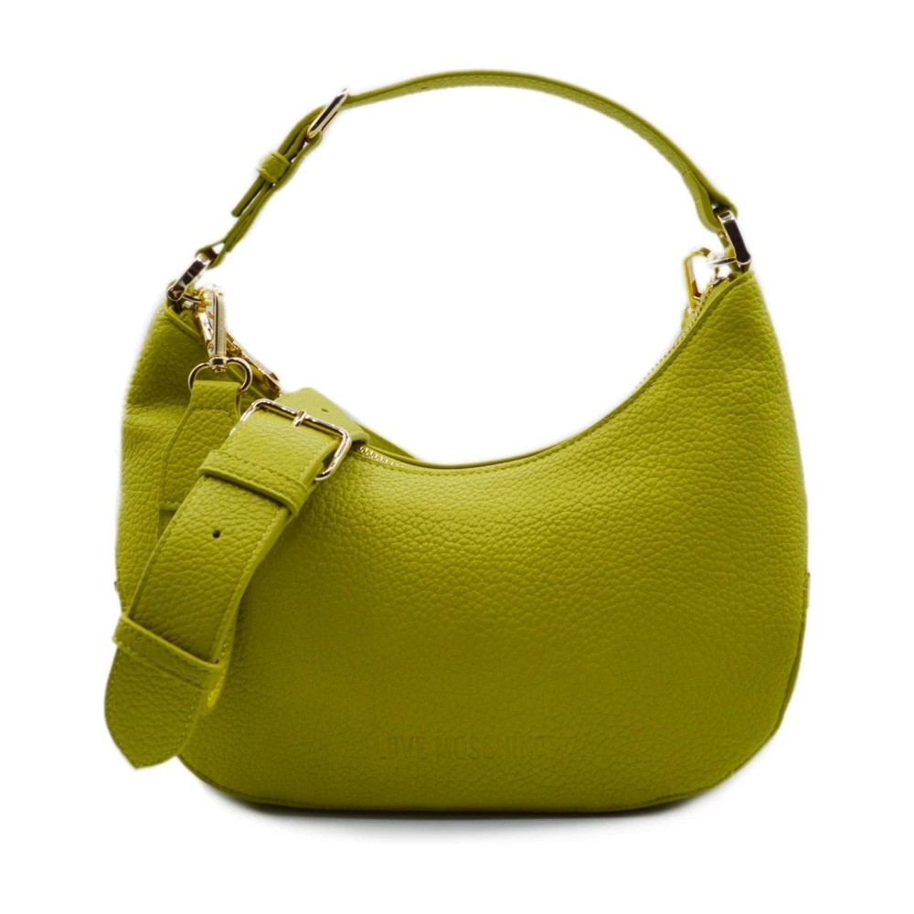 Love Moschino Iconische Hobo Handtas met Toegepaste Details Green Dames