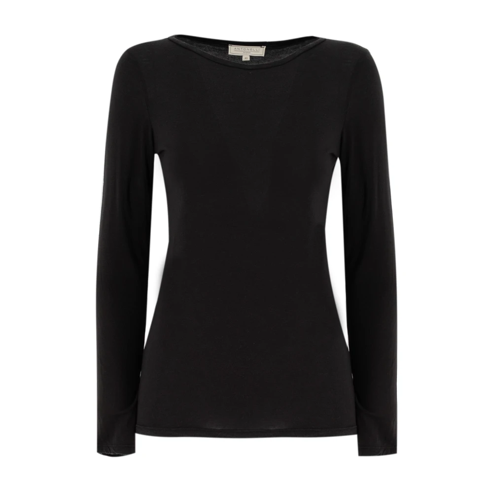 Antonelli Firenze Klassieke Bootnek Trui Black Dames