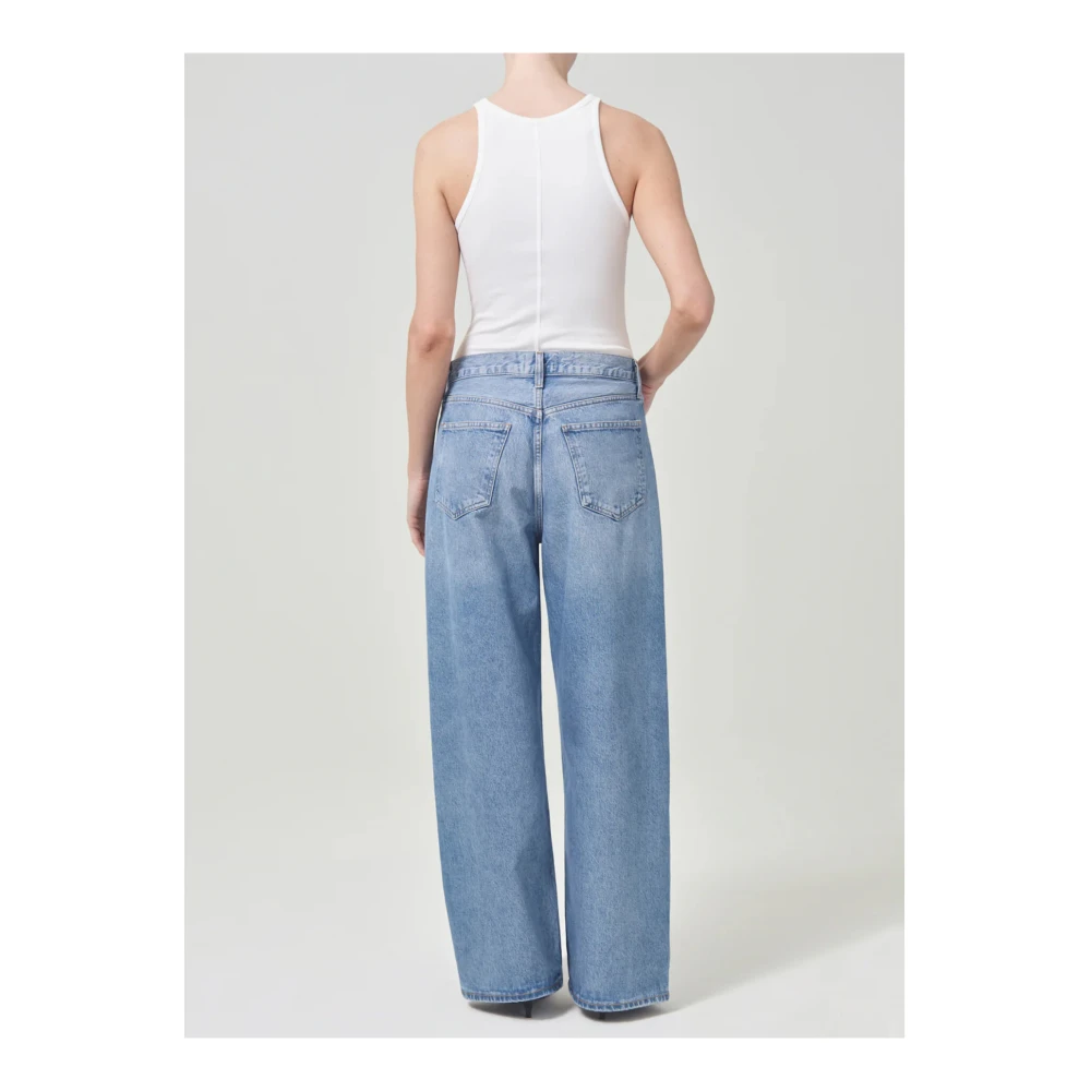 Agolde Laaghangende Baggy Jeans in Libertine Blue Dames