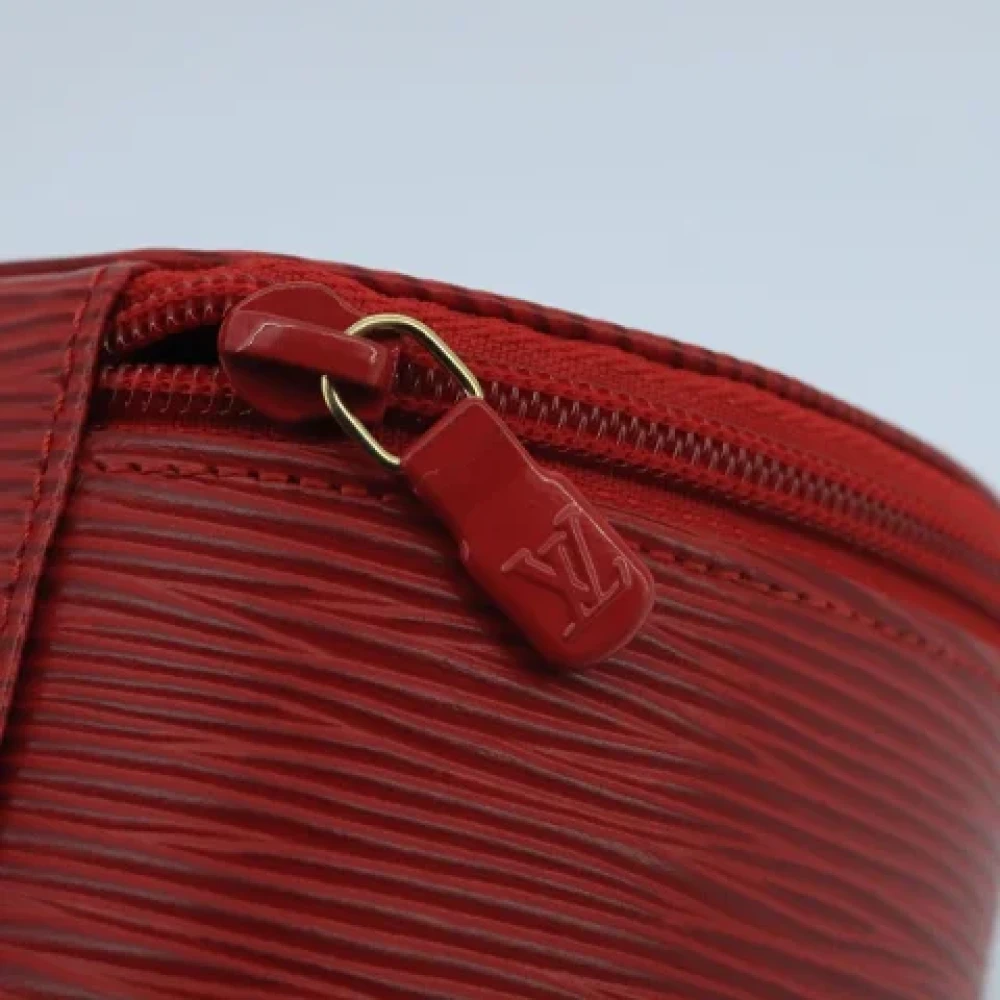 Louis Vuitton Vintage Pre-owned Leather pouches Red Dames