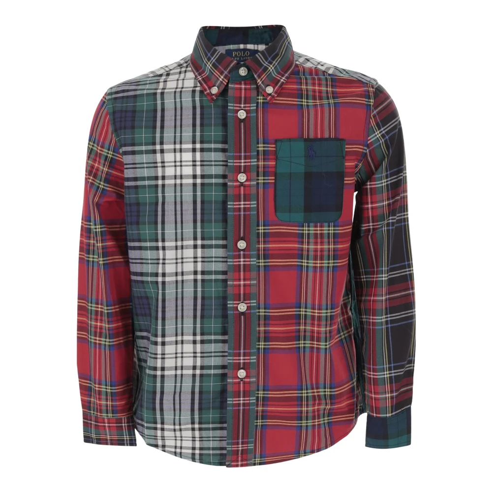 Polo Ralph Lauren Geruite katoenen patchwork overhemd Multicolor Heren