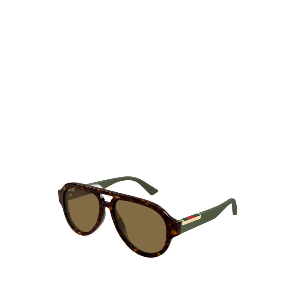 Gucci Brown Sunglasses, Male, 55 Mm, Pilot Sunglasses