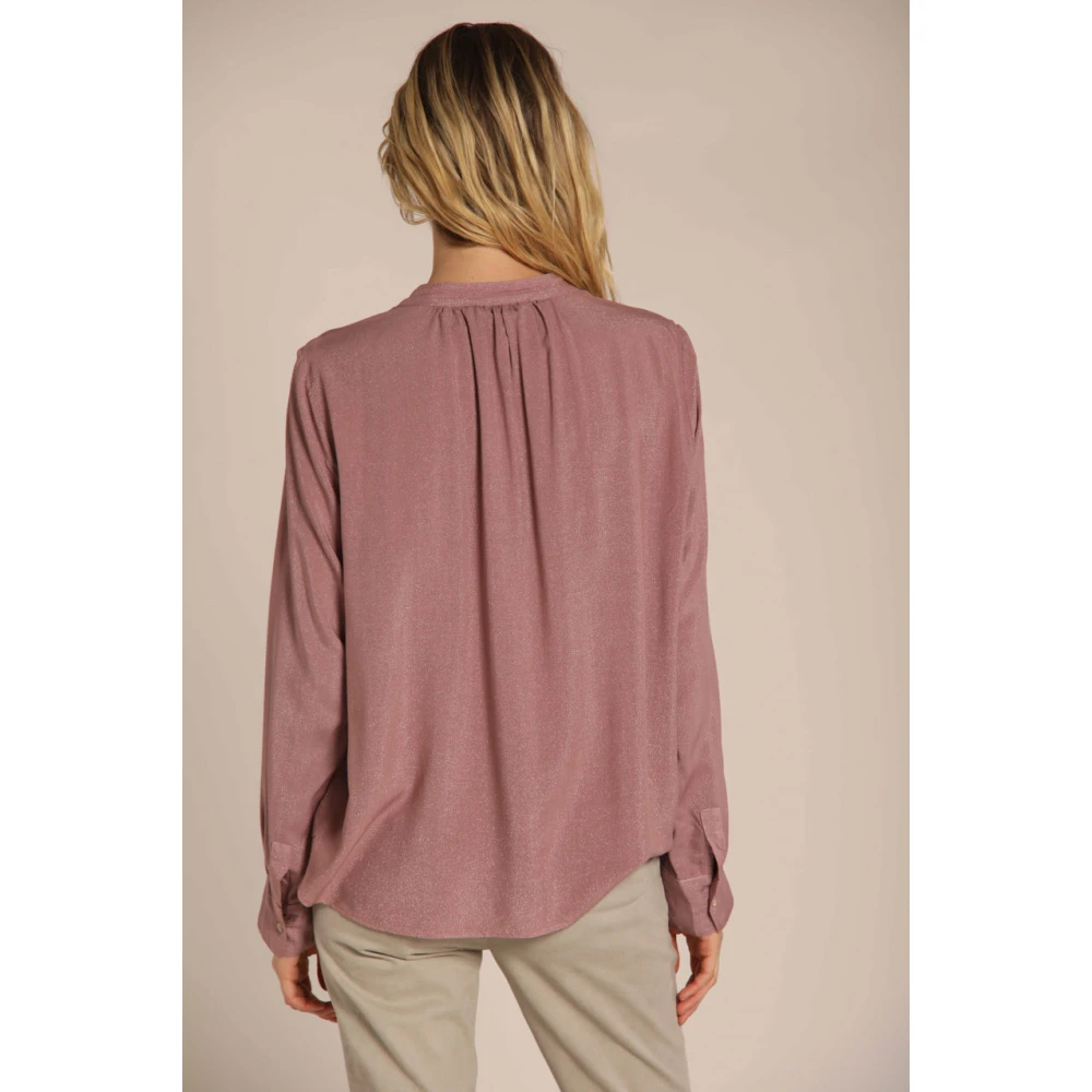 Mason's Adele Viscose Lurex Shirt Pink Dames