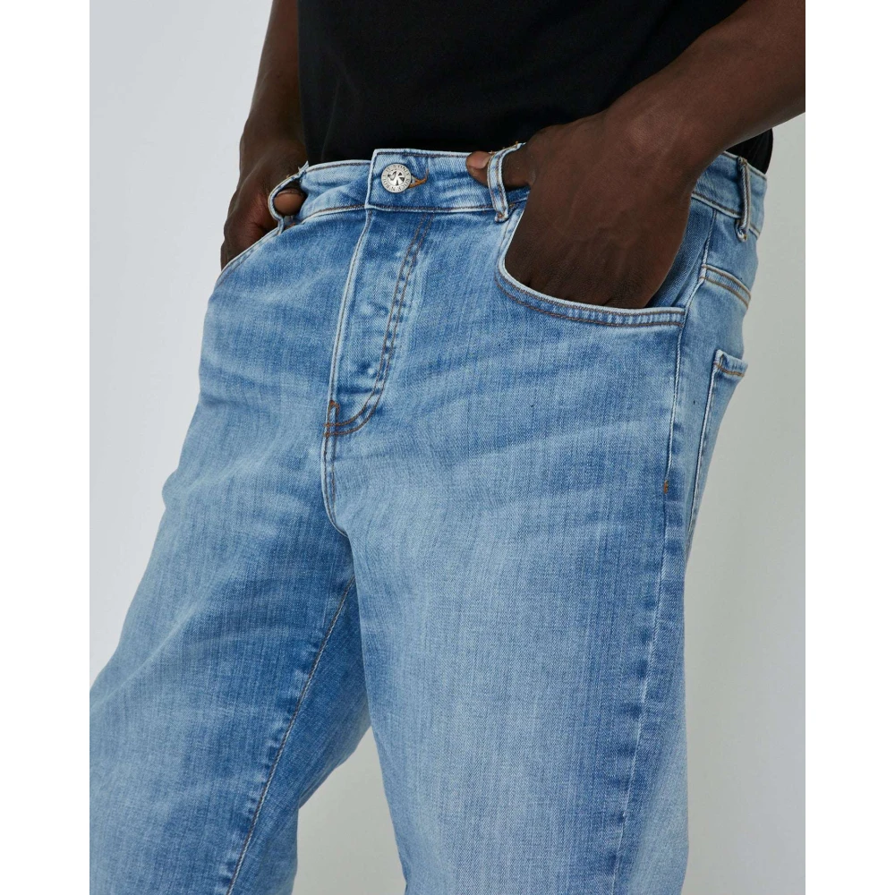 John Richmond Lichte Wassing Slim Fit Basic Jeans Blue Heren
