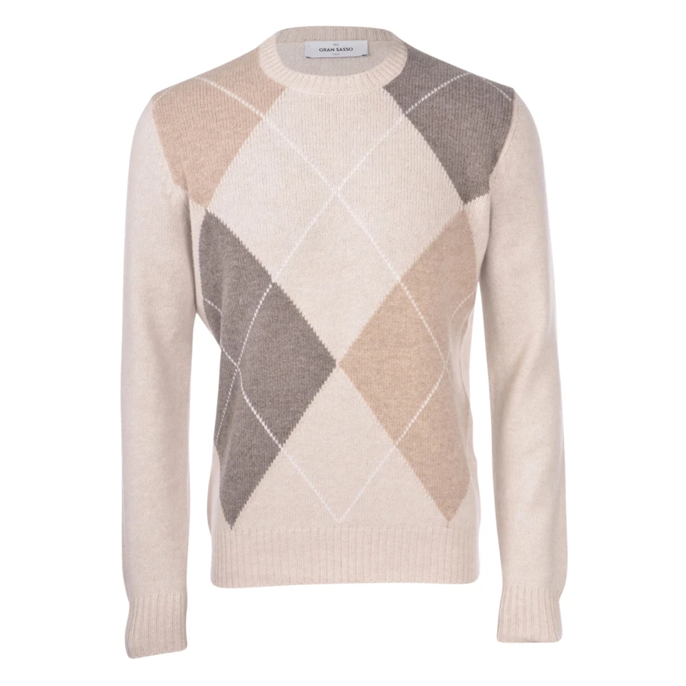 Gran Sasso Stijlvolle Paricollo Shirt Beige Heren