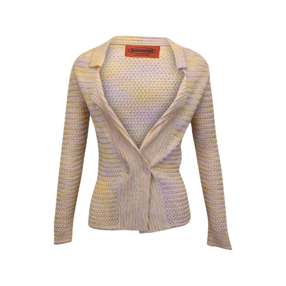 Missoni Pre-owned Fabric outerwear Beige Dames