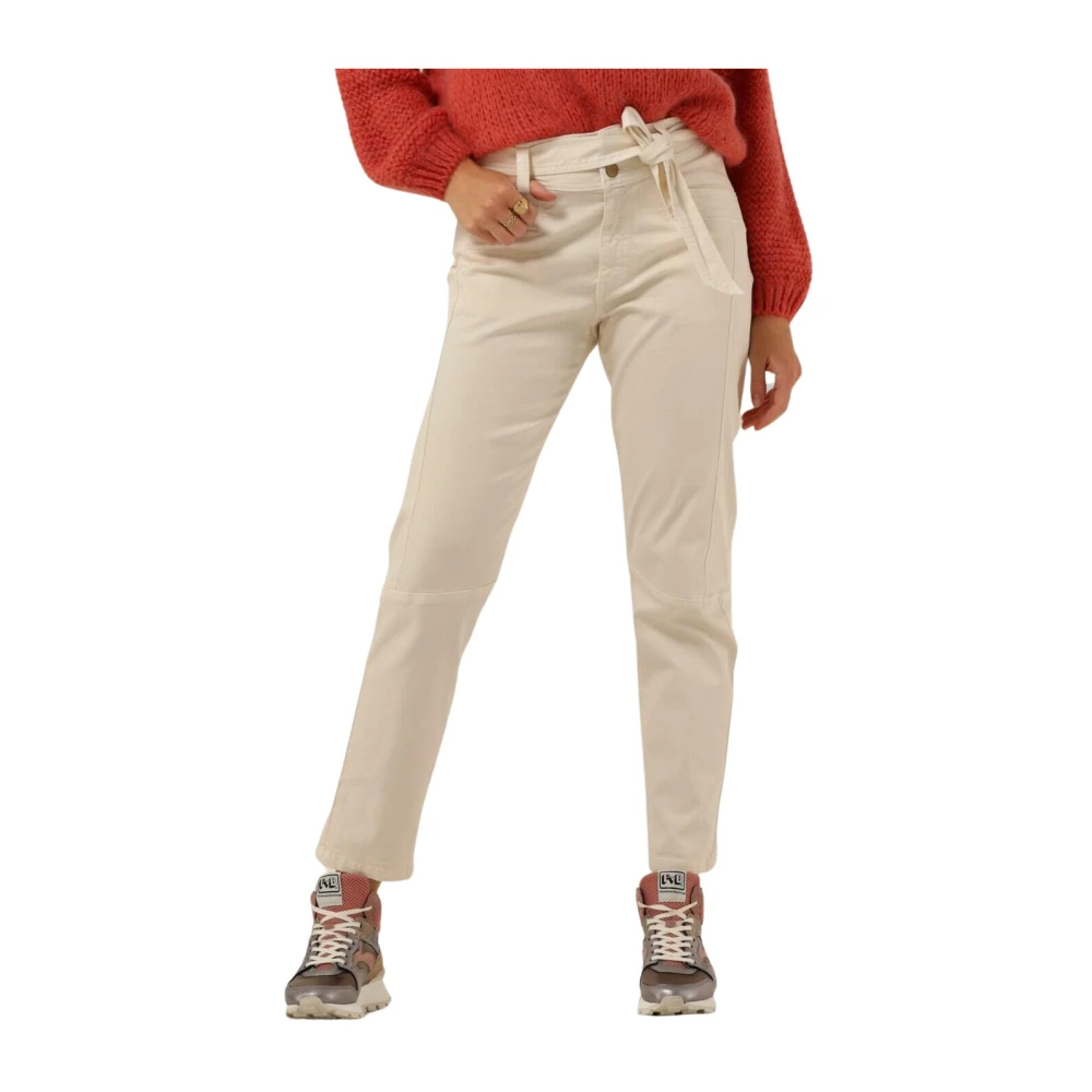 Summum Woman Peachy Stretch Tapered Jeans White Dames