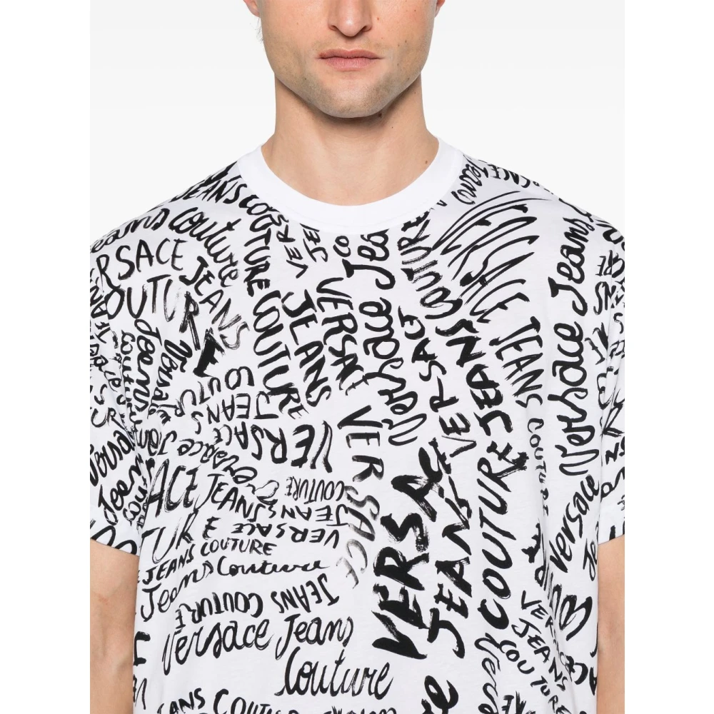 Versace Jeans Couture Heren T-shirts & Polo's in Zwart Multicolor Heren