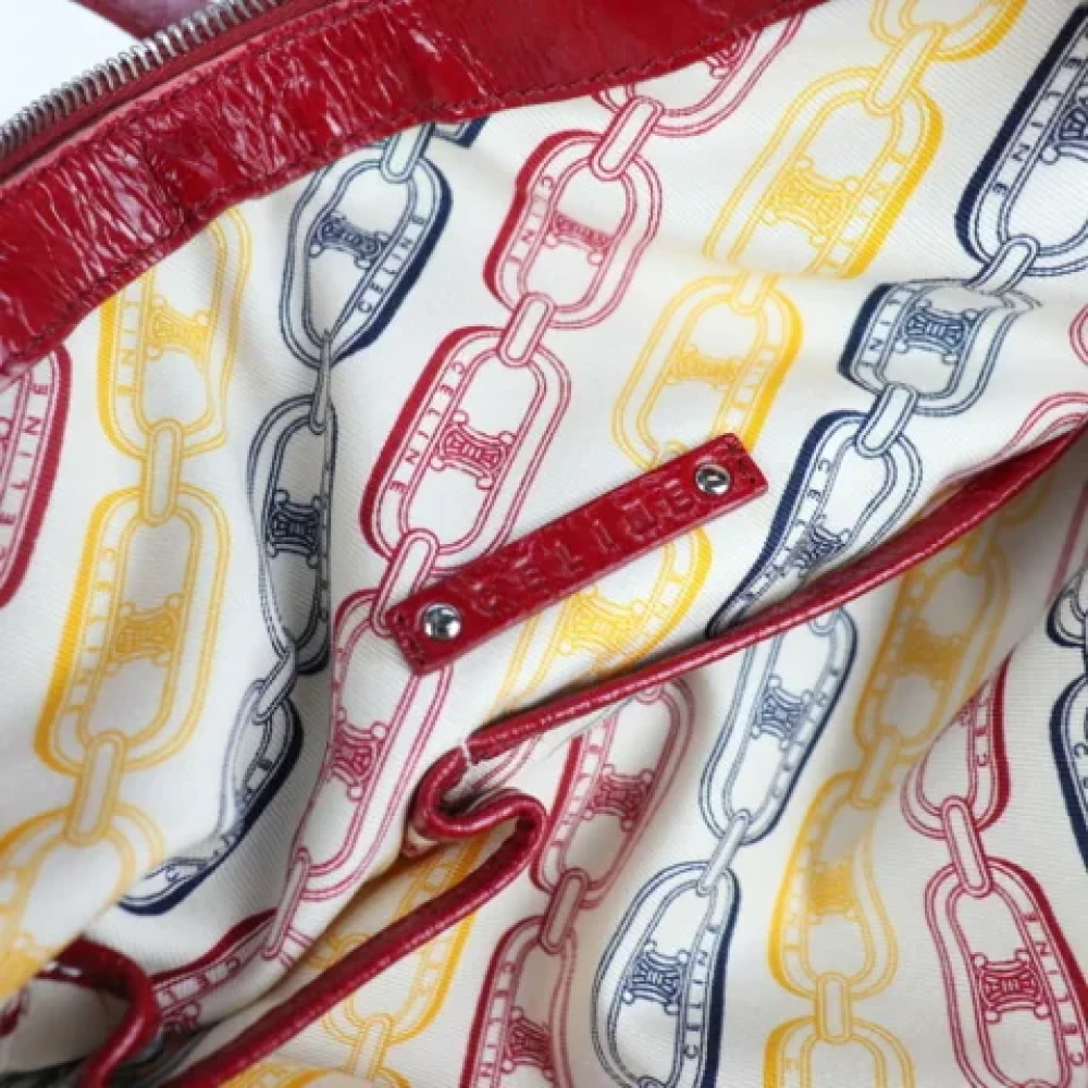 Celine Vintage Pre-owned Leather totes Red Dames