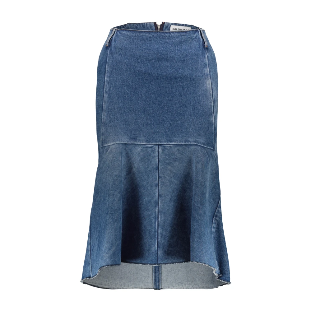 Balenciaga Midi Skirts Blue Dames