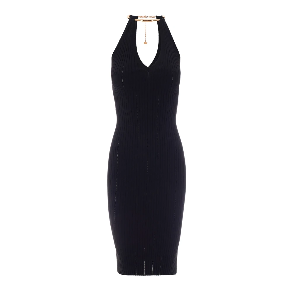 Elisabetta Franchi Black Midi Dresses, Female, Xs, Summer Dresses