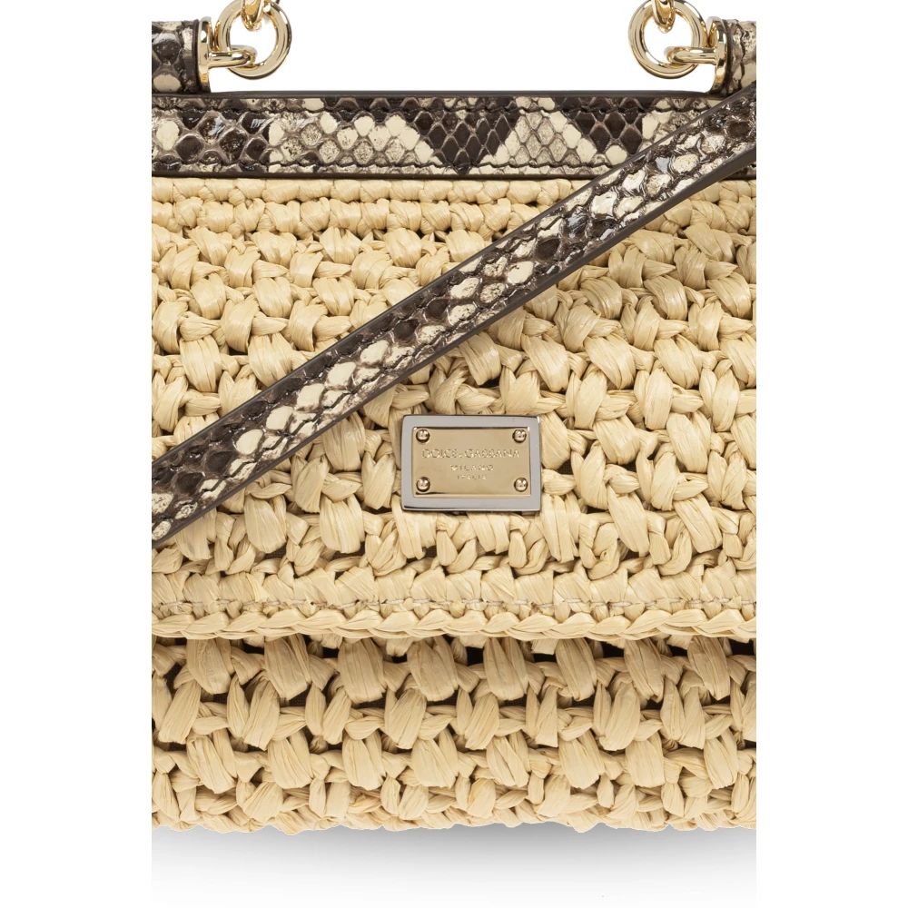Dolce & Gabbana Sicily Kleine schoudertas Beige Dames