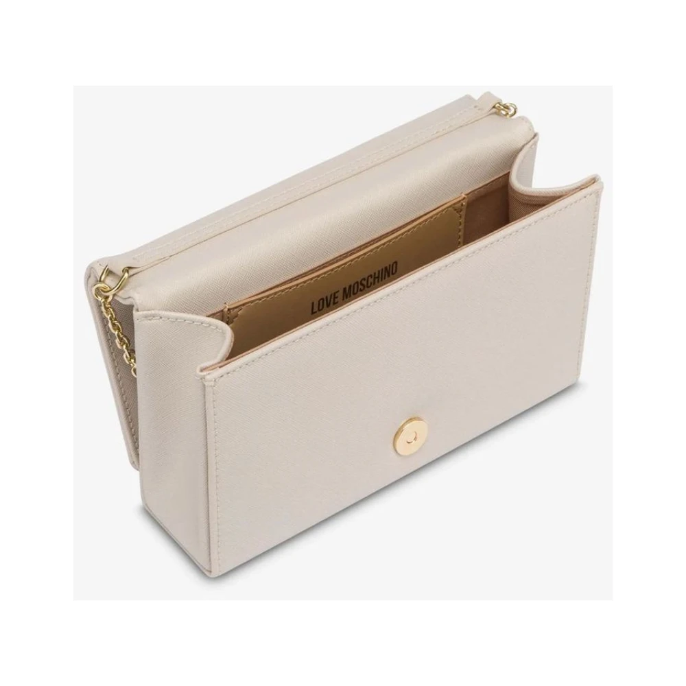 Love Moschino Saffiano Leren Tas White Dames