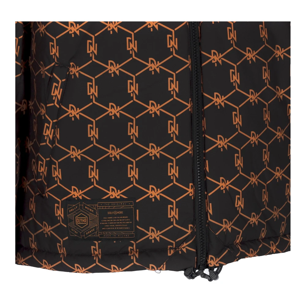 Dolly Noire Zwarte Monogram Omkeerbare Gewatteerde Jas Black Heren