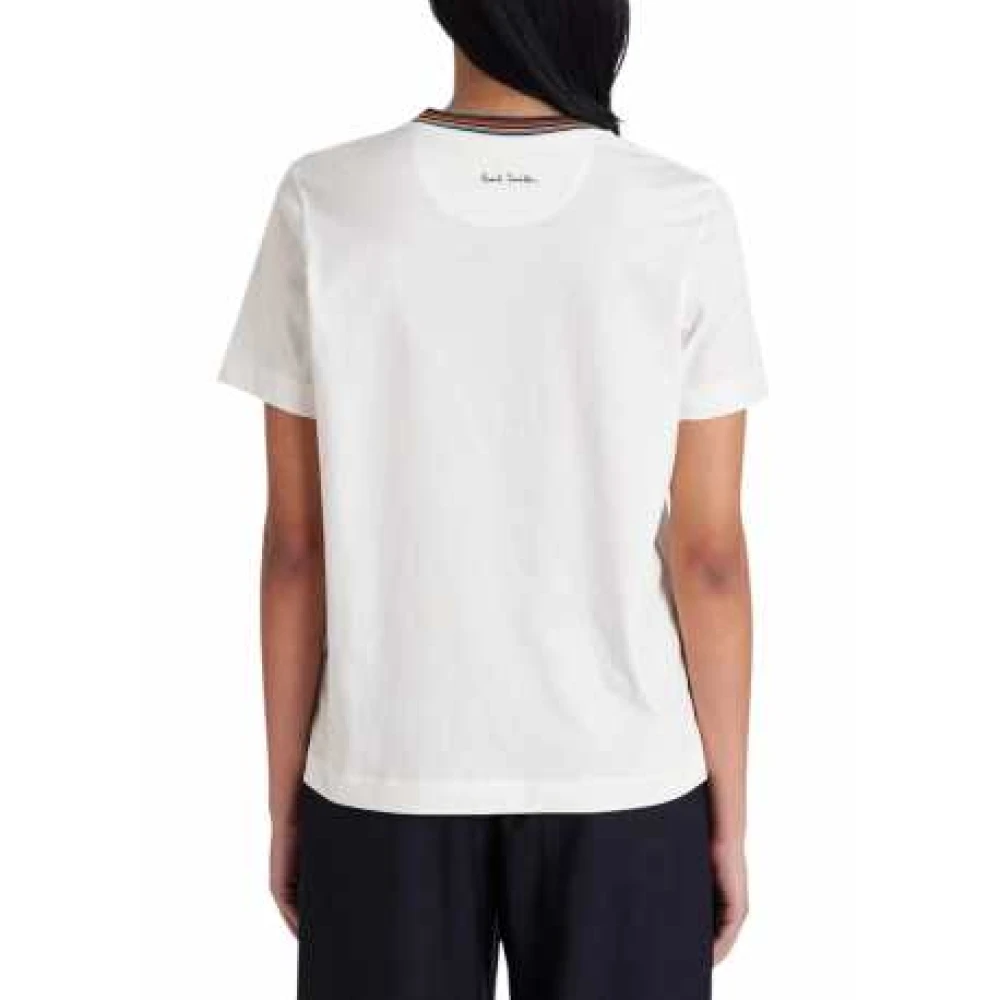 Paul Smith Wit Signature Stripe T-shirt White Dames