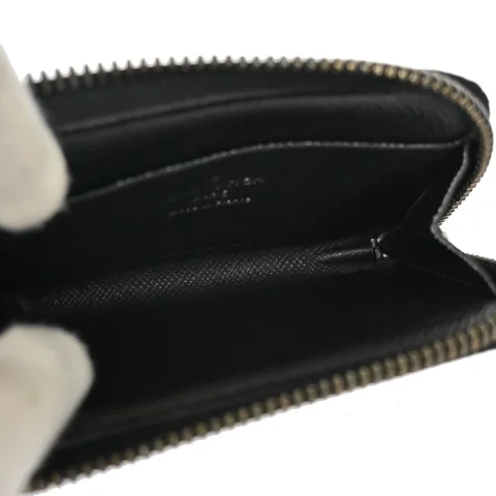 Louis Vuitton Vintage Pre-owned Cotton wallets Black Dames