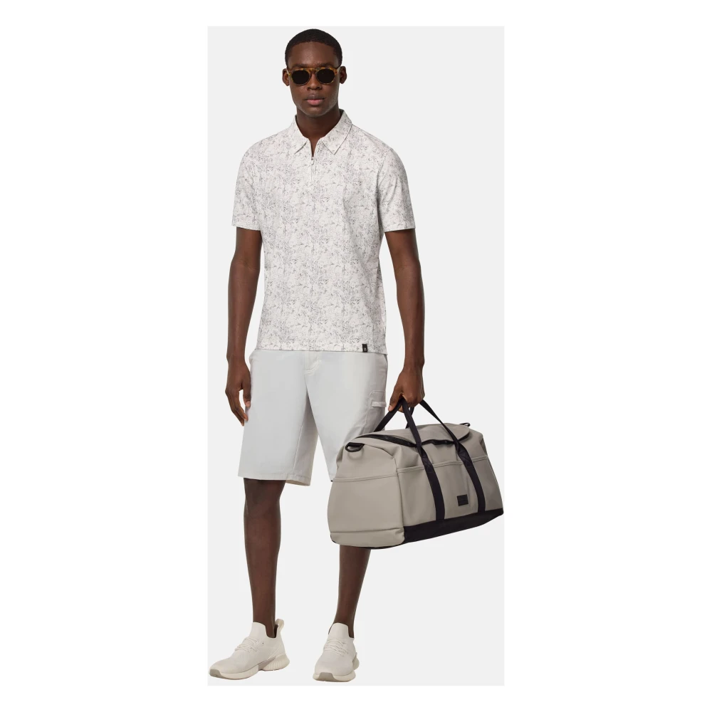 Boggi Milano B Tech Stretch Nylon Bermuda Shorts Gray Heren