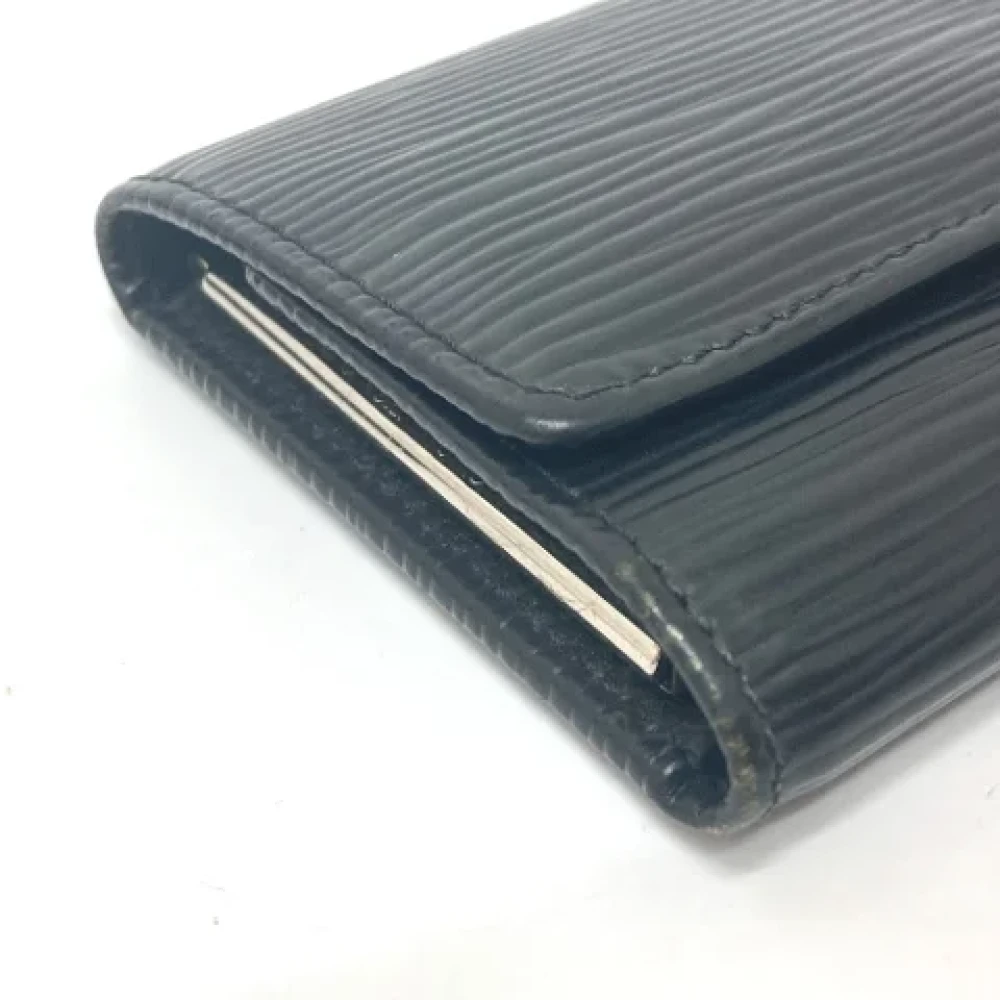 Louis Vuitton Vintage Pre-owned Leather key-holders Black Dames