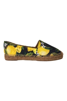 Multifärgad Citron Espadrilles Skor