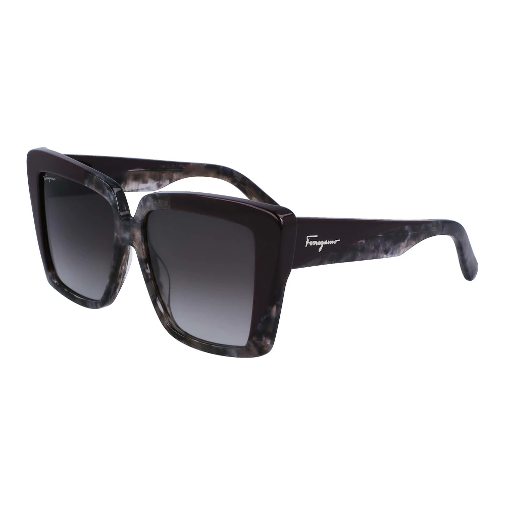 Ferragamo Women's Grey Marble Sunglasses With Shaded