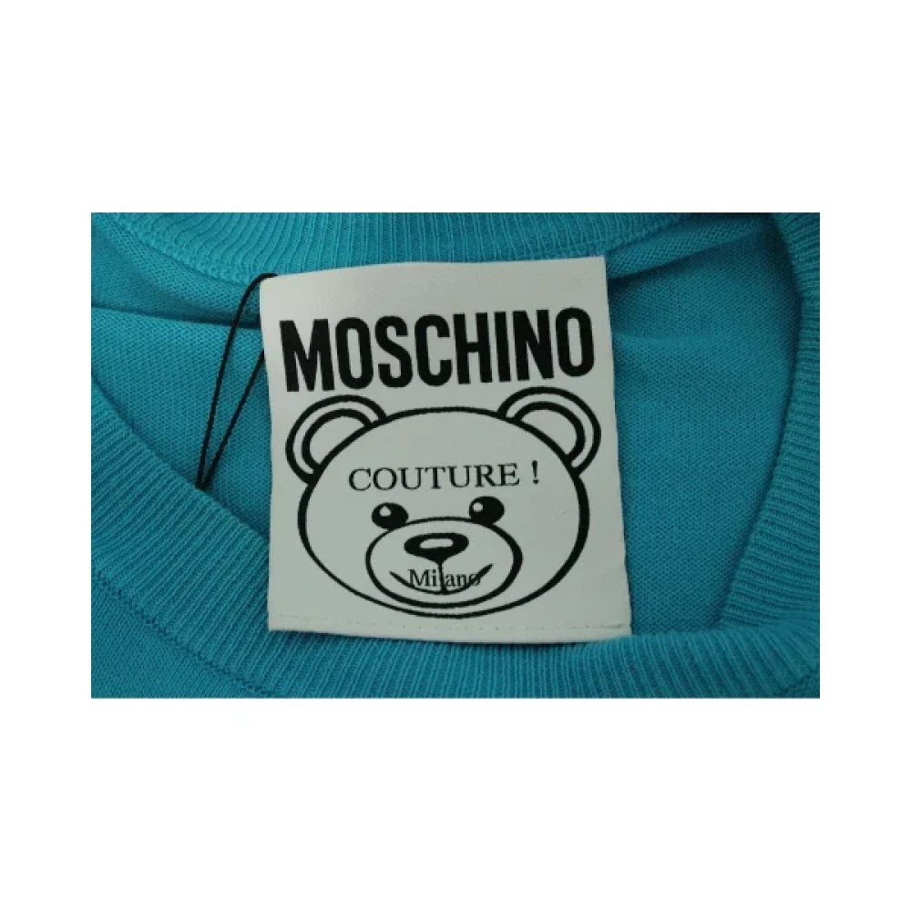 Moschino Pre-Owned Pre-owned Cotton tops Blue Dames