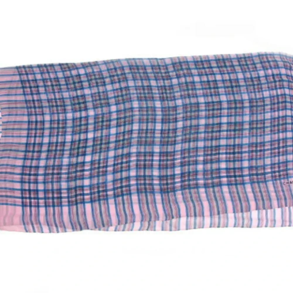 Chanel Vintage Pre-owned Silk scarves Pink Dames
