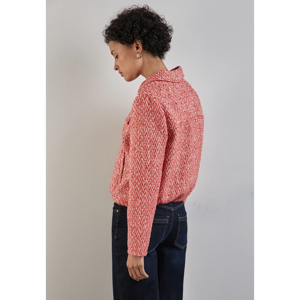 Street One Korte Bouclé Jas met Rits Red Dames