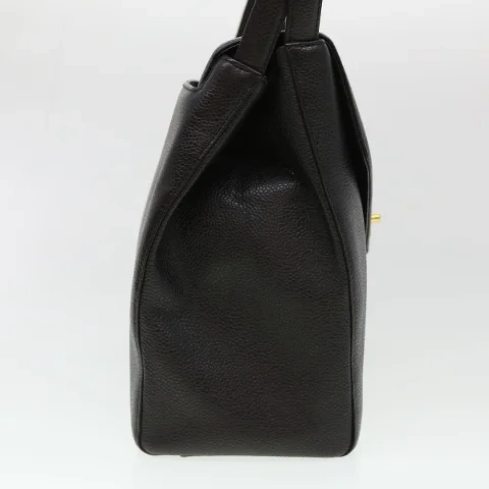 Chanel Vintage Pre-owned Leather chanel-bags Black Dames