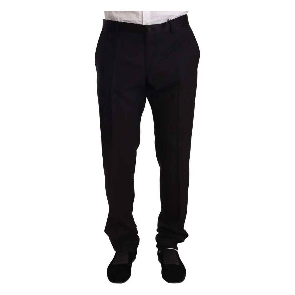Dolce & Gabbana Men's Black Suit Trousers, 3XL, Formal Tuxedo Trouser Trousers