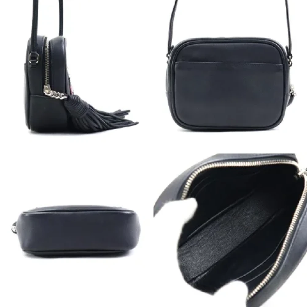 Saint Laurent Vintage Pre-owned Leather shoulder-bags Black Dames