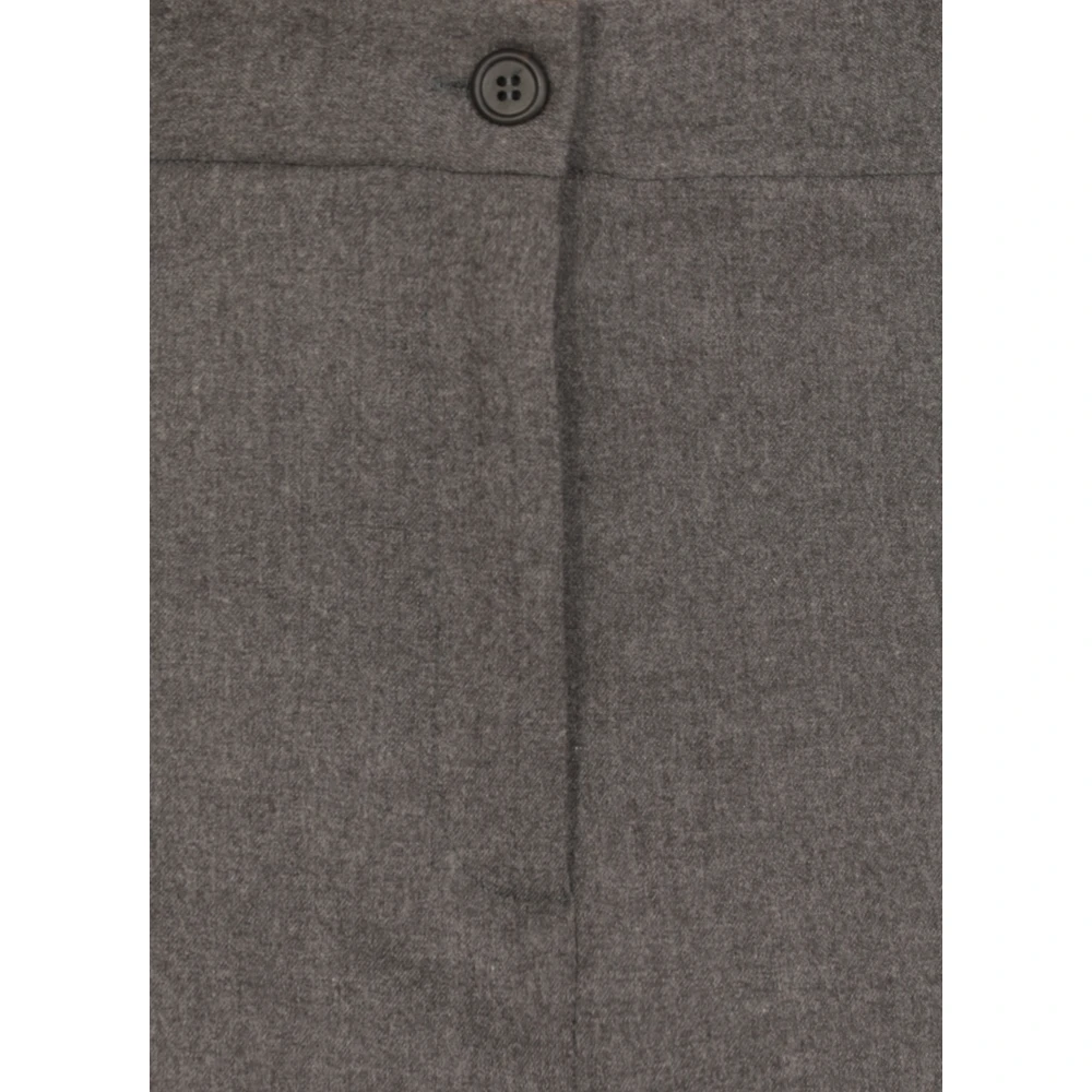 Antonelli Firenze Grijze wollen rok elastische taille Gray Dames
