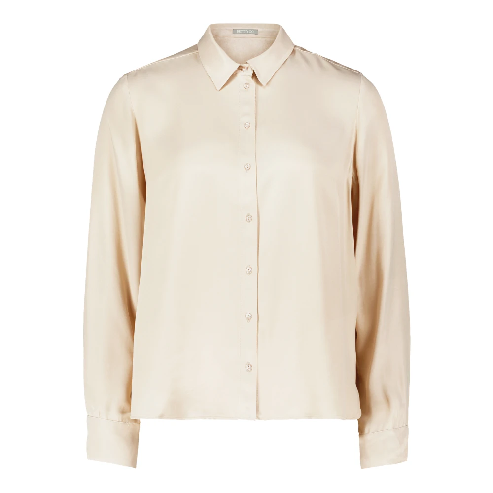 Betty & Co Lange mouwen blouse Beige Dames