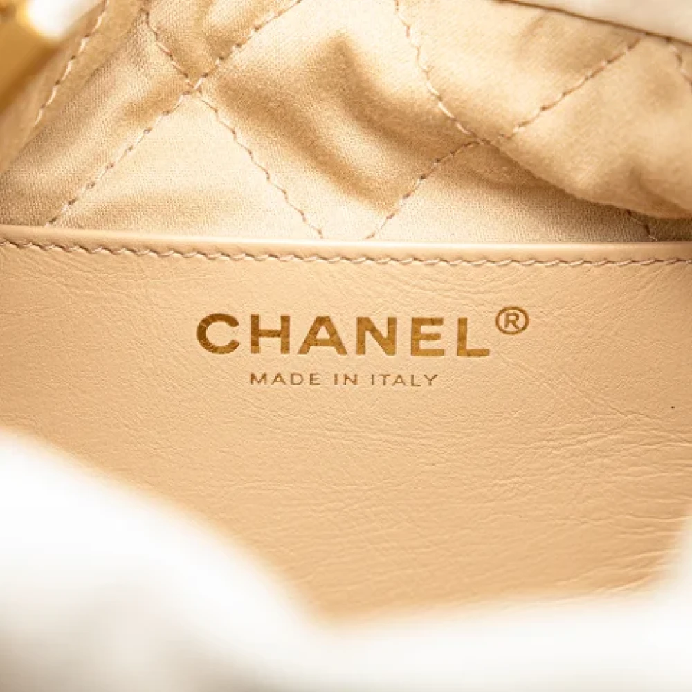 Chanel Vintage Pre-owned Leather chanel-bags White Dames