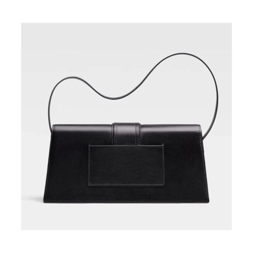 Jacquemus Zwarte Leren Schoudertas Black Dames
