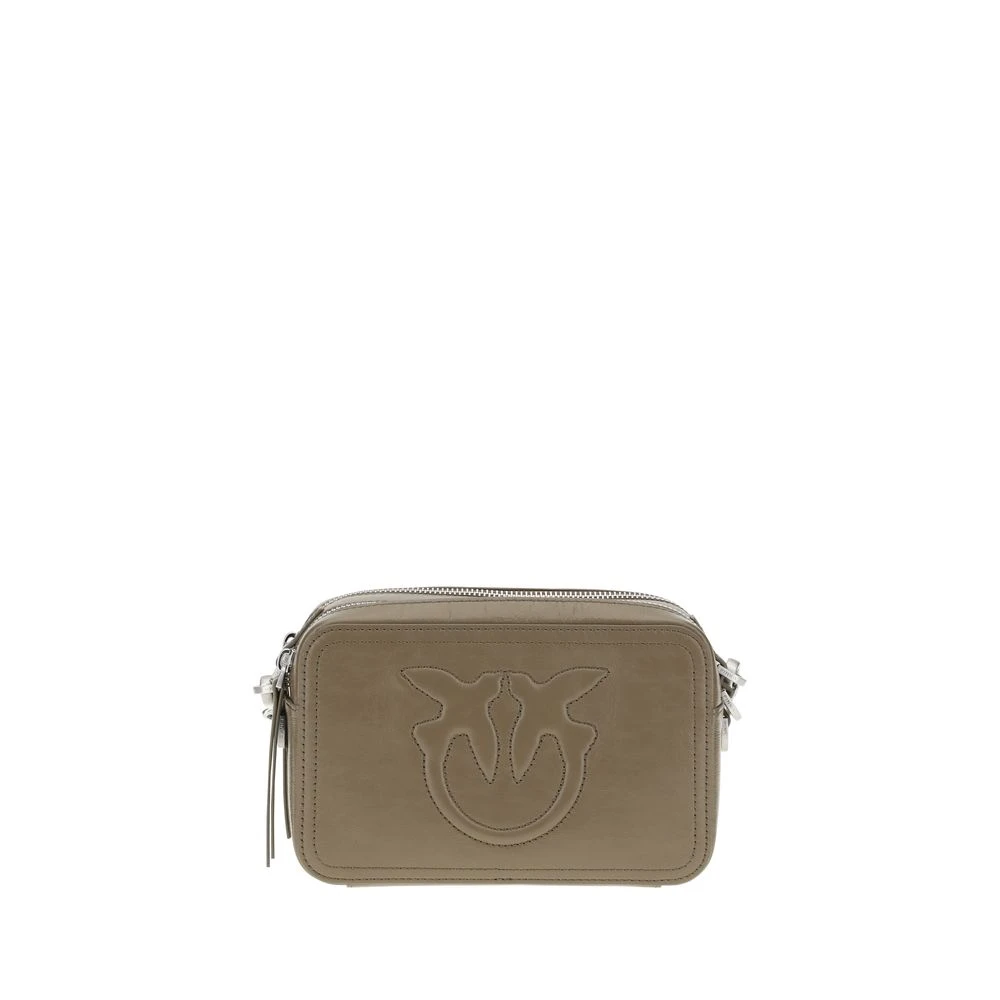 Pinko Women's Green Cross Body Bags, One Size, Stylish Carrie Shoulder Bag