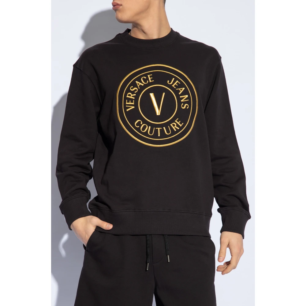 Versace Jeans Couture Bedrukte sweatshirt Black Heren