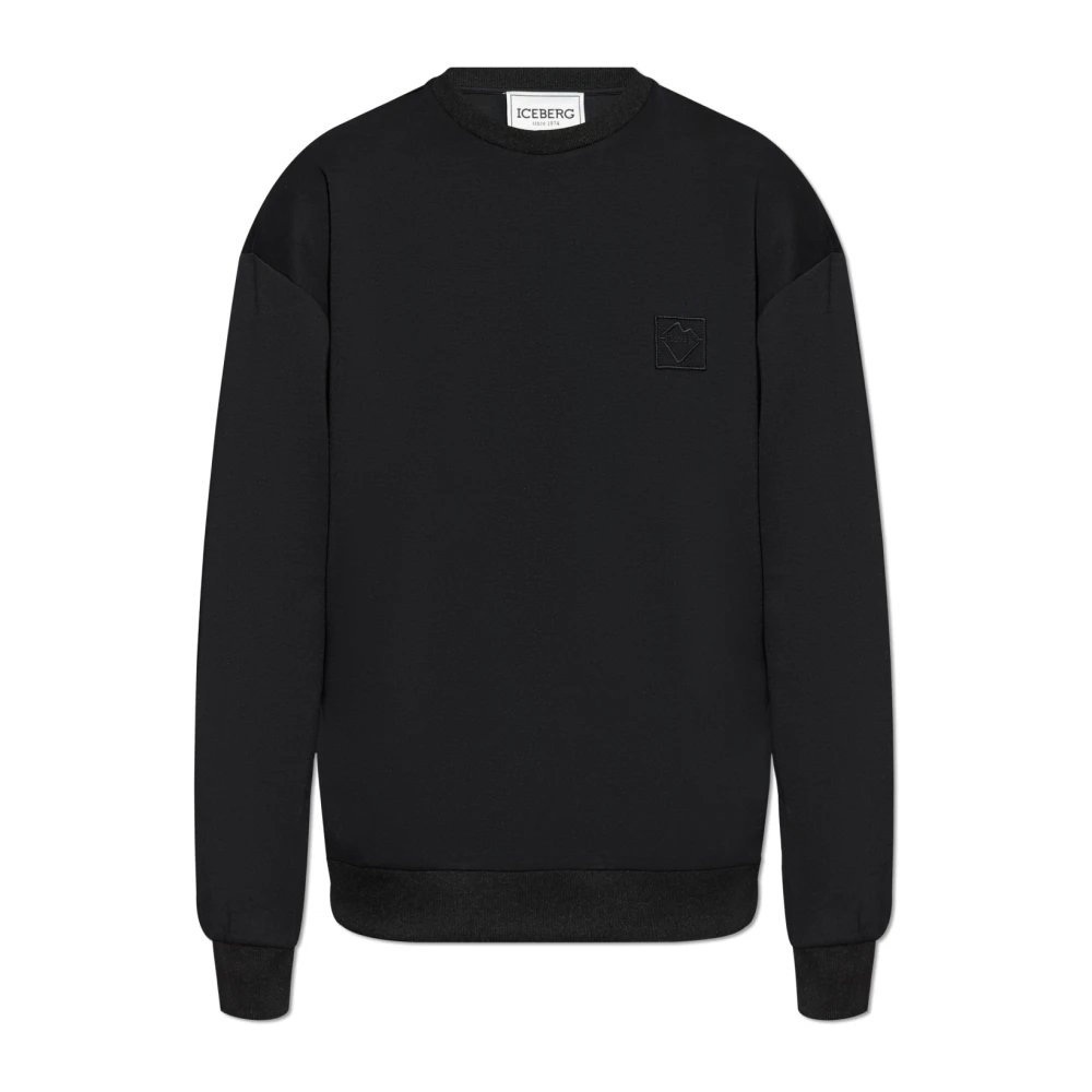 Iceberg Sweatshirt met logo Black Heren