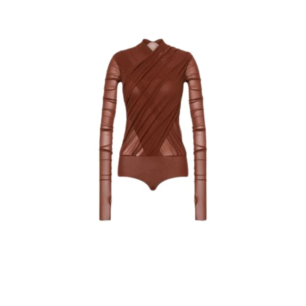 Philosophy di Lorenzo Serafini Tule Body Lorenzo Serafi Bruin Brown Dames