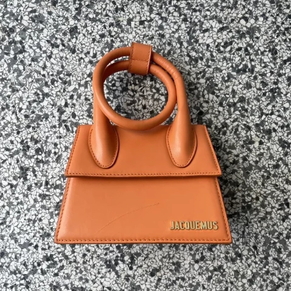 Jacquemus Pre-owned Leather jacquemus-bags Orange Dames