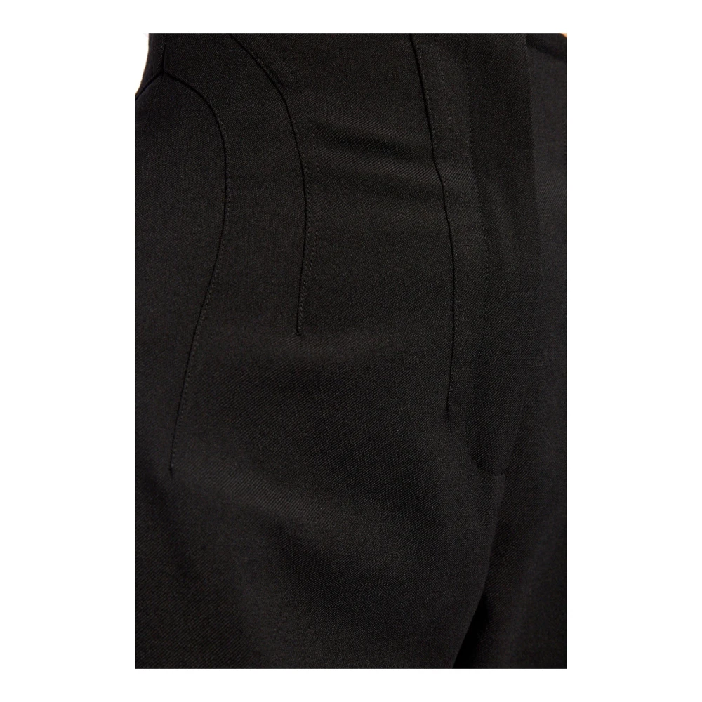 Alaïa Wollen broek met stretchinzet Black Dames