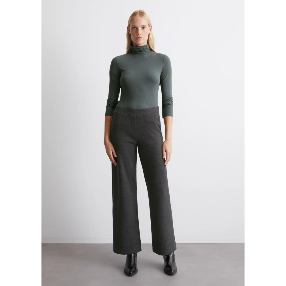 Marc O'Polo Jersey broek recht Gray Dames